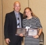 KAHPERD President Jamie Sparks, left, congratulates Angela Stark, who was named Secondary P.E. Teacher of the Year and also received the Distinguished Service Award. Submitted photo by Jess Lawrence of Carin Guidance