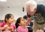 After arriving at school, bus driver Kenny Kelley helps the preschoolers at Highland Elementary with their breakfast. He also encourages them to have a great day of learning. Submitted photo by Lora Wimsatt, Daviess County schools