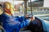 Kenny Kelley, Fred Award winner, on his early morning bus route for Daviess County schools. Submitted photo by Lora Wimsatt, Daviess County schools