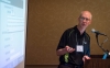 Barry Brahier, a product manager at Infinite Campus, gives a presentation about Persistence to Graduation 2.0 at a conference at the Lexington Convention Center. Photo by Bobby Ellis, June 6, 2016