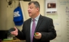 Francis O’Hara, director of the Kenton County Academies of Innovation and Technology program, speaks to the Women's Engineering Academy students. O’Hara said girls who were taking Algebra I or geometry as 8th-graders were targeted to join the academy in its first year, and another group of 8th-graders has signed on for next year. Photo by Bobby Ellis, April 7, 2016