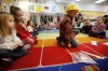 Gavin Morris choses a math tool to use during Donna Howard's preschool class at Whitesville Elementary School (Daviess County). 
Photo by Amy Wallot, Feb. 5, 2015
