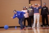 Lindsay Pritchett, a teacher for visually impaired students in Anderson County, learns how to play goalball during the Adaptive Sports and Curriculum for Physical Education professional development held at George Rogers Clark High School (Clark County).
Photo by Amy Wallot, Feb. 25, 2015