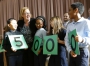 Allyson Vitato thanks the students who helped surprise her in being named the Milken Family Foundation National Educator Award winner. Photo by Amy Wallot, Jan. 15, 2015