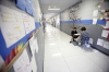 AmeriCorps volunteer Celia Miller tests Shane Wenzel for benchmark assessments at Central Elementary School (Marshall County).Photo by Amy Wallot, April 21, 2015