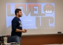 Matt Bubka, an instructor at Thomas Nelson High School (Nelson County), presents on incorporating video games in the classroom.Photo by James Allen/Oldham County Schools, Oct. 25, 2014