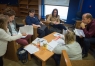 Washington County science teachers work on creating performance tasks as part of a grant to improve the use of formative assessment in science. Photo by Bobby Ellis