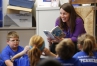 Aimee Shadwell reads George's Marvellous Medicine by Roald Dahl to her 3rd-grade class at Johnson Elementary School (Ft. Thomas Independent).Photo by Amy Wallot, Oct. 21, 2014