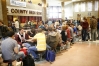 Students gather in a commons area between classes at  Breckinridge County High School. Photo by Amy Wallot, Dec. 9, 2010