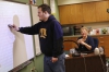 KSD junior Jeffery Carter works on algebra problem out on the smart board in Lee Alan Roher's class. Photo by Amy Wallot, Jan. 15, 2015