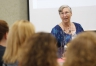 Arts Consultant Judy Sizemore discusses how to better prepare program reviews during the Program Review session. Photo by Amy Wallot, July 13, 2015