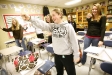 Junior Alex King and the rest of Brittany Brammeier\'s Advanced Animal Science class do a digestion dance to help remember parts of the digestive system at Lone Oak High School (McCracken County) Jan. 7, 2011. Photo by Amy Wallot