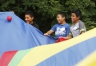 Fifth and 6th-grade student have a good time while working on team building skills during camp.  Photo by Amy Wallot, June 23, 2015