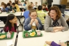 Kentucky Teacher of the Year Holly Bloodworth has lunch with her class at Murray Elementary School (Murray Ind.). Photo by Amy Wallot, Oct. 28, 2013