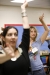 Dunn Elementary School (Jefferson County) Spanish teacher Nadine Jacobsen, right, watches instructor Graciela Perrone while learning to flamenco during the Next Generation Academy at Bowen Elementary School (Jefferson County). Photo by Amy Wallot, June 22, 2011