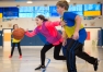 Laney Fannin drives past a defender to the basket during a game of noonball at Poage Elementary School (Ashland Independent). Teams of 4th- and 5th-grade students make up the school's noonball league. Photo by Bobby Ellis, Nov. 29, 2016