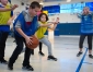 Cameron Cordle is blocked by defenders as he attempts to drive to the basket during a game of noonball at Poage Elementary School (Ashland Independent). The league runs for about three months and concludes with a championship tournament and an alumni game. Photo by Bobby Ellis, Nov. 29, 2016