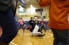 Jessamine County district arts and humanities coordinator Jessica Greene records square dancing at Rosenwald-Dunbar Elementary School (Jessamine County). She is making videos of the music programs at all of the district schools and sharing them through social media. Photo by Amy Wallot, March 19, 2015