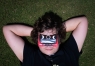 Caneion Coffee, a freshman at Allen County-Scottsville High School, uses a solar eclipse viewer to see the eclipse. Photo by Bobby Ellis, Aug. 21, 2017