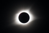 A corona is visible during the total solar eclipse as seen from outside Allen County-Scottsville High School. Students at four Allen County schools viewed the eclipse during the school day, and teachers and administrators planned for months to make the event a safe, memorable and educational experience for the students. Photo by Bobby Ellis, Aug. 21, 2017