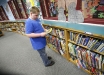 Second-grade student Ryan Scarberry looks for a book to check-out in the library at Southside Elementary School (Pike County). Scarberry said he prefers reading fiction.Photo by Amy Wallot, April 10, 2012