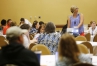 Cassie Reding gives detailed instructions on using Google Classroom and Google Drive during the 3rd annual Let's TALK conference. Photo by Amy Wallot, June 15, 2015