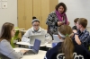 English teacher Tori Mousty gives instructions for an assignment during her class. Photo by Amy Wallot, Jan. 8, 2015