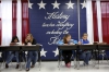 Lindsey Clarkson's 5th-grade social studies class reviews for an end of the year test.  Photo by Amy Wallot, April 20, 2015