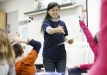 Chinese teacher Jing Liu calls on 2nd-grade students at McNeill Elementary School (Warren County). Photo by Amy Wallot, Feb. 24, 2012