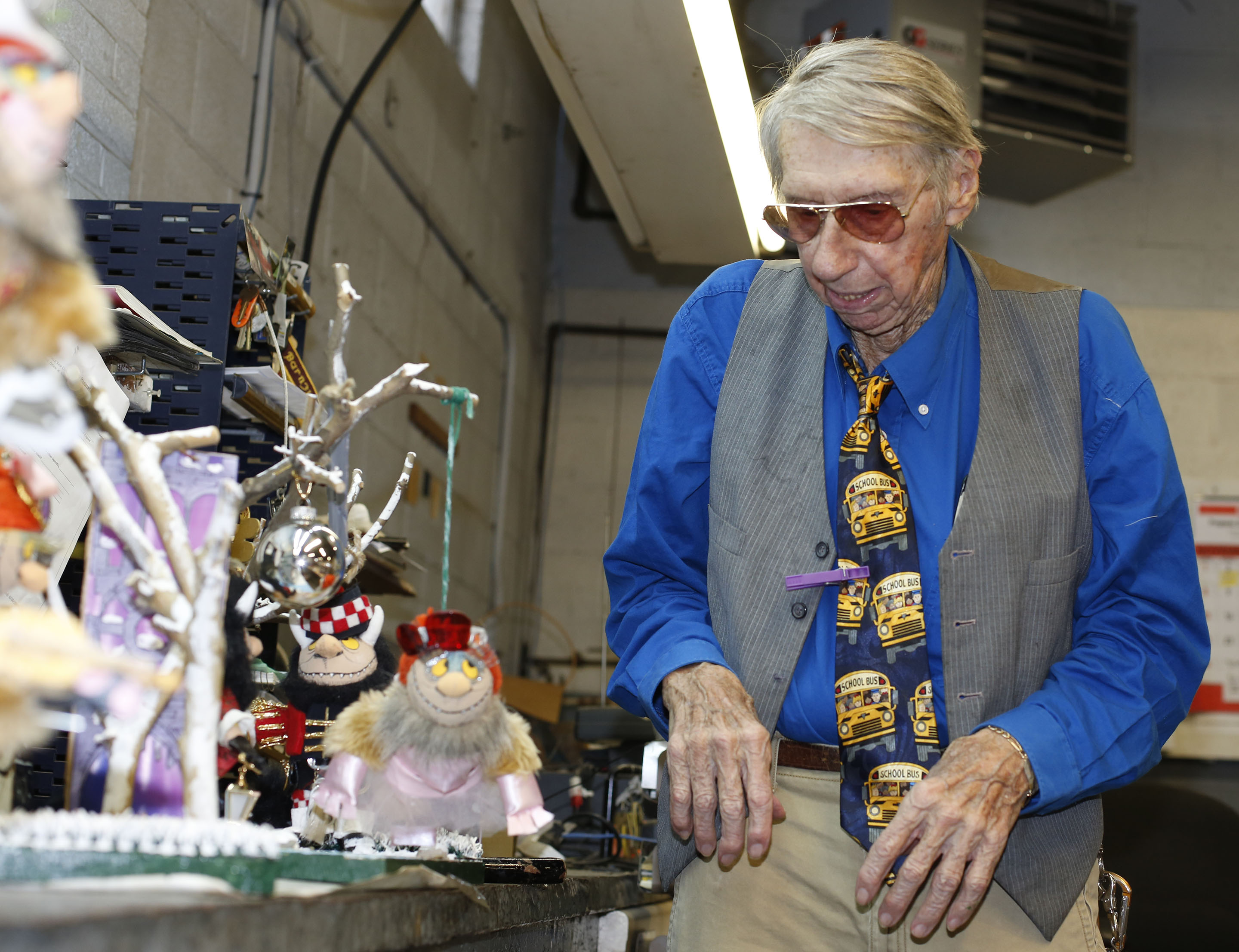 Doug Ahrens displays in the Bourbon County bus garage some of the scenes from 'The Nutcracker' ballet that he recreated using dolls. Brenna R. Kelly, Nov. 6, 2015