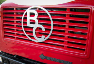 Students at the Barren County Area Technology Center designed and created the “BC” logo that adorns the front of the #BCReadsandFeeds program's bus. Photo by CheyAnne Fant