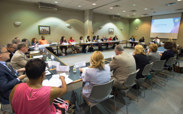 The Kentucky Department of Education's Accountability Steering Committee has held three meetings, with at least two more scheduled. The 37-member committee will begin considering the recommendations of five accountability work groups at its next meeting Sept. 16. Photo by Bobby Ellis, June 2, 2016