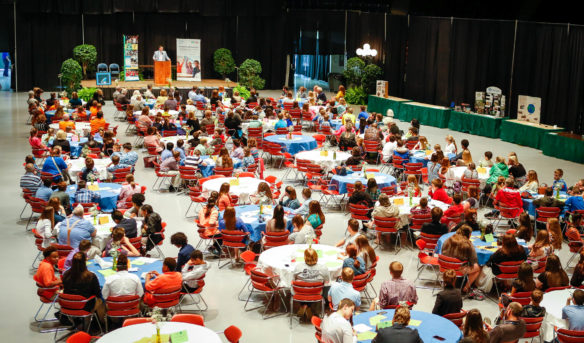 About 200 students attended the youth summit and awards luncheon. Photo by Mike Marsee, April 27, 2017