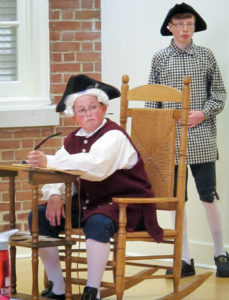 Students from Bell Central School Center (Bell County) participated at the 2017 National History Day Contest with a performance on the Boston Tea Party. Bell Central School Center was one of the Kentucky Junior Historical Society (KJHS) clubs that chose to participate in National History Day, one of the many activities KJHS clubs can choose to do during the school year. Photo submitted by the Kentucky Historical Society