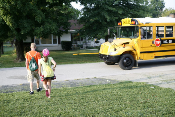 Kentucky Department of Education officials say illegal passing of school buses remains a big problem in the state. A one-day count of illegal passing in April showed 304 illegal school bus passes in 34 of Kentucky's 173 school districts. Photo by Amy Wallot