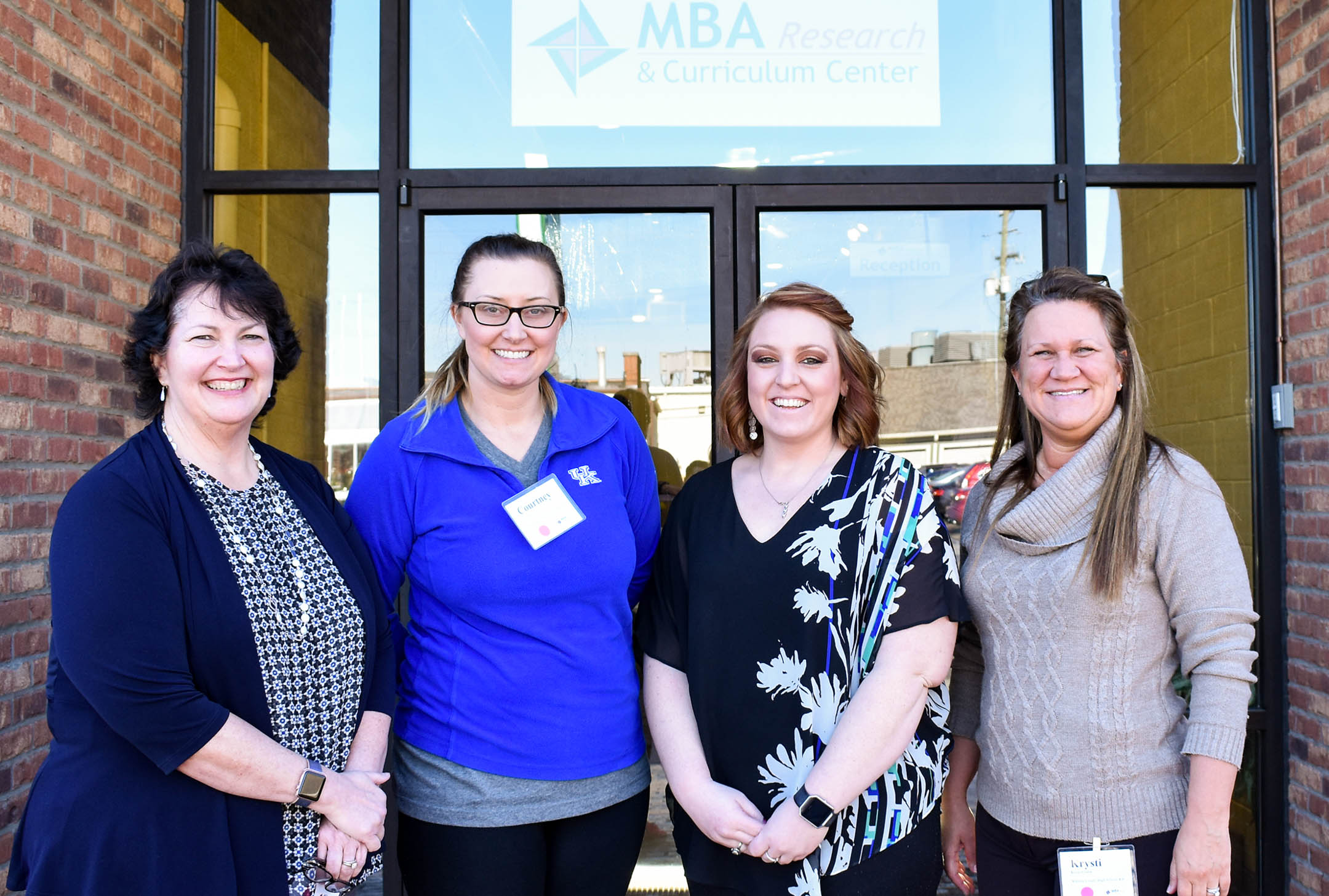 A team of four Kentucky educations recently attended the MBA Research National Leadership Forum. Attending the forum were, from left, Betty Montgomery, Courtney Givens, Jennifer Michael and Krysti Conlin. Photo submitted