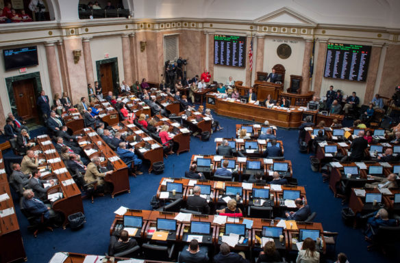 The 2018 Regular Session ended with a new budget for the 2018-20 biennium, along with changes to the current tax provisions that provide some relief in the latest round of budget cuts. Photo by Bobby Ellis, April 13, 2018