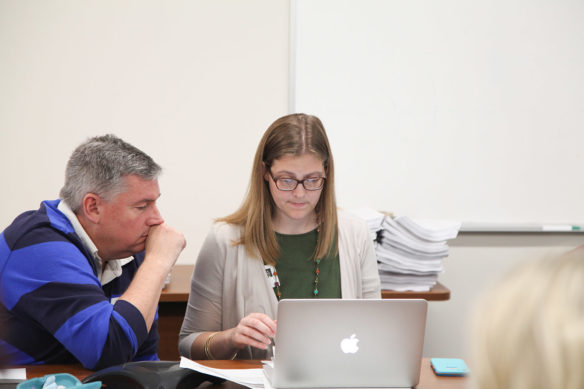 Social studies teachers from across the Commonwealth gathered Oct. 15-16 at the Kentucky Department of Education to consider public comments on the proposed social studies standards. Eighty-six percent of respondents agreed or strongly agreed the standards ask students to show understanding of the fundamental ideas relevant to social studies disciplines. Photo by Megan Gross, Oct. 15, 2018