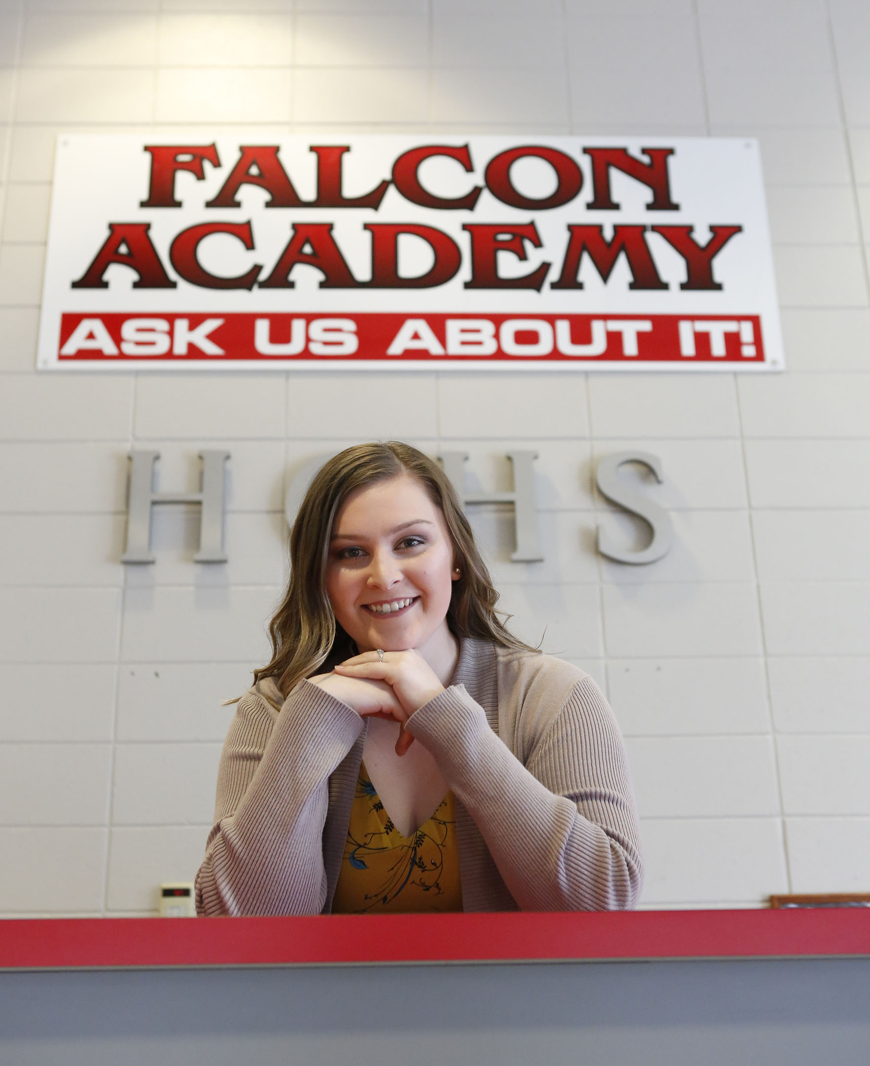 Lexy Riddle graduated from Hickman County High School in May with 44 college credit hours, most of which were attained through dual-credit courses. Photo by Mike Marsee, April 23, 2019