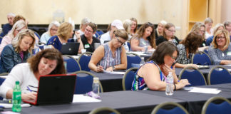 About 125 educators attended the summit, which was supported by the Kentucky State Personnel Development Grant. The grant’s goals include better preparing all students with disabilities to reach proficiency and graduate from high school. Photo by Mike Marsee, June 27, 2019