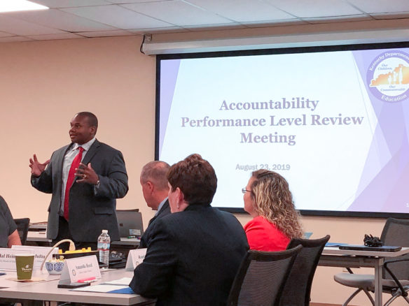 Education stakeholders met in Frankfort Aug. 23 to start a standard setting process that will help determine Kentucky’s new 5-star accountability system.