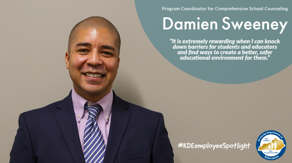 Program Coordinator for Comprehensive School Counseling Damien Sweeney