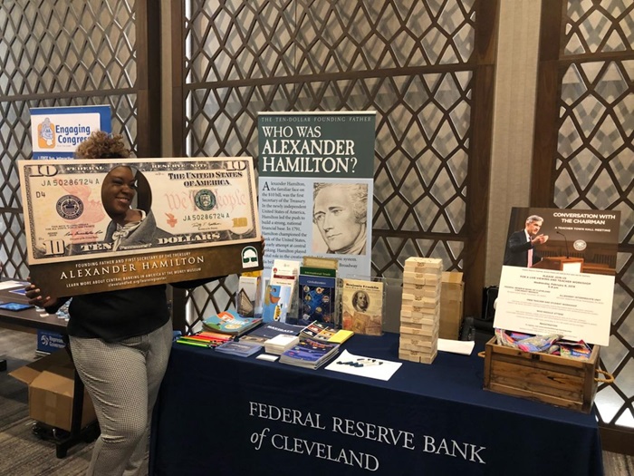 Among the traveling exhibits provided by the Federal Reserve Bank of Cleveland is "Hamilton," which details Alexander Hamilton’s role in laying the foundation for today’s financial system. Photo submitted