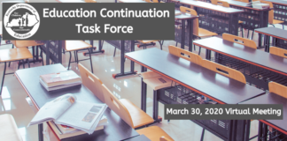Education Continuation Task Force March 30, 2020 Virtual Meeting
