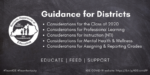KDE Guidance for Districts: Considerations for the Class of 2020, for Professional Learning, for Instruction (NTI), for Mental Health & Wellness, for Assigning & Reporting Grades. Educate, Feed, Support