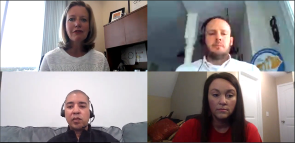 Members of the Commissioner's Student Advisory Council held their second virtual meeting April 14.