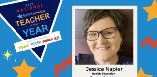Jessica Napier is the middle and high school health education teacher for Lee County Schools and has taught health education for 18 years.