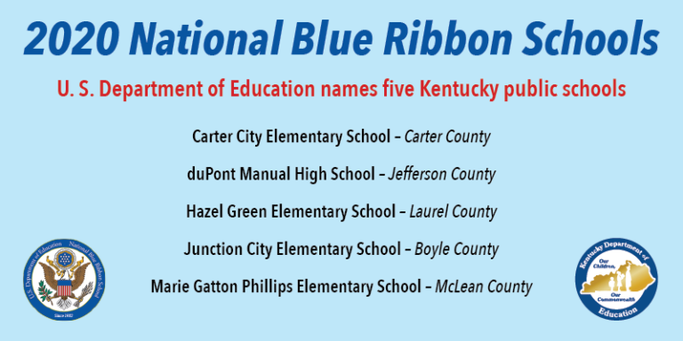 Five Kentucky public schools named 2020 Blue Ribbon winners | Kentucky
