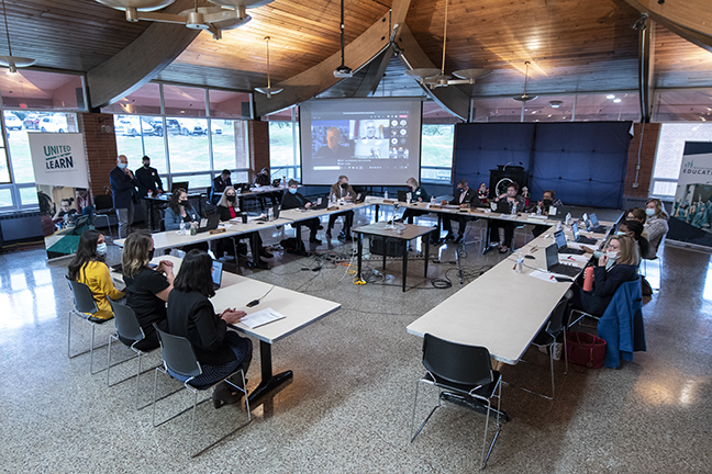 Photo of the Kentucky Board of Education's Dec. 1 regular meeting at the Kentucky School for the Deaf.