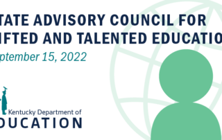 State Advisory Council for Gifted and Talented Education Graphic 9.15.22